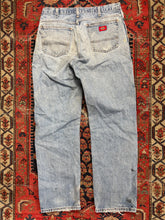 Load image into Gallery viewer, VINTAGE DISTRESSED LIGHT WASH DICKIES DENIM W/32
