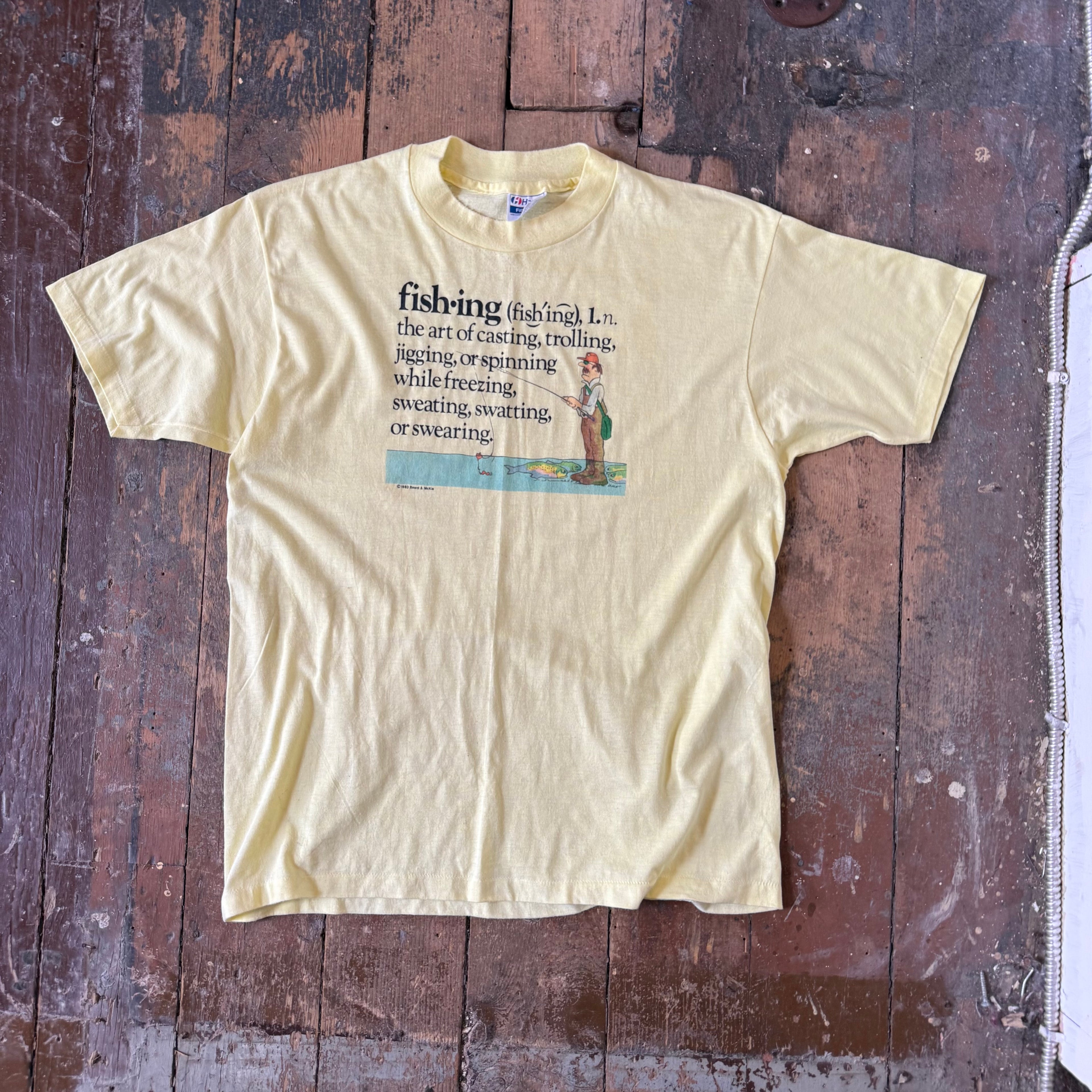 Vintage Fishing T Shirt Size - Large