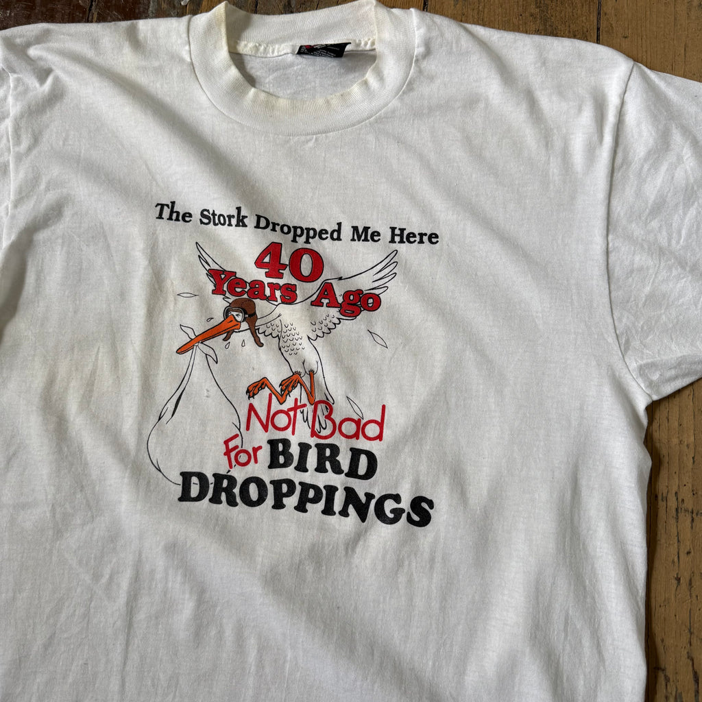 Vintage Bird Droppings T Shirt Size - Medium