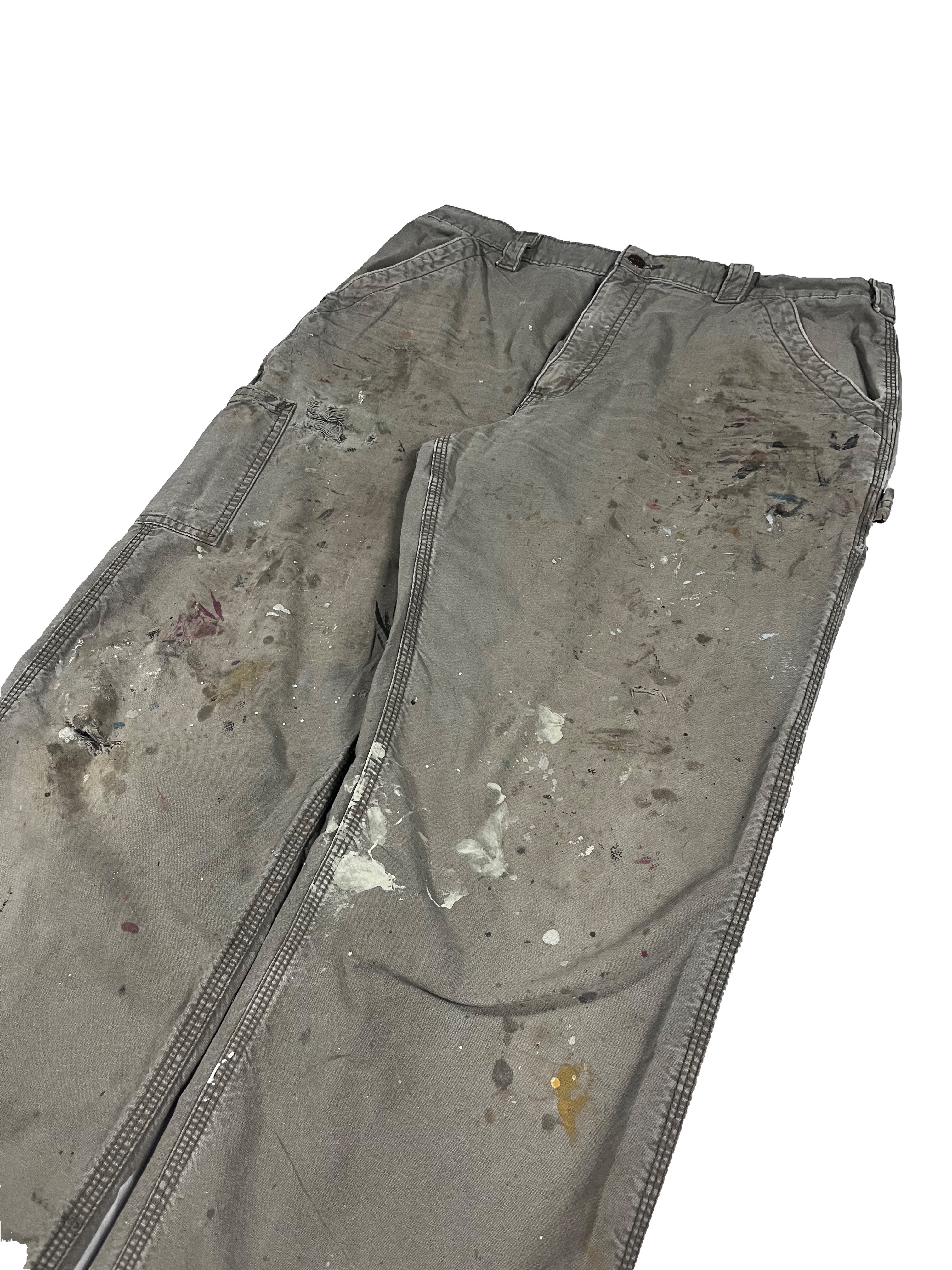 CARHARTT PAINT SPLATTER CARPENTER PANTS SIZE 36W