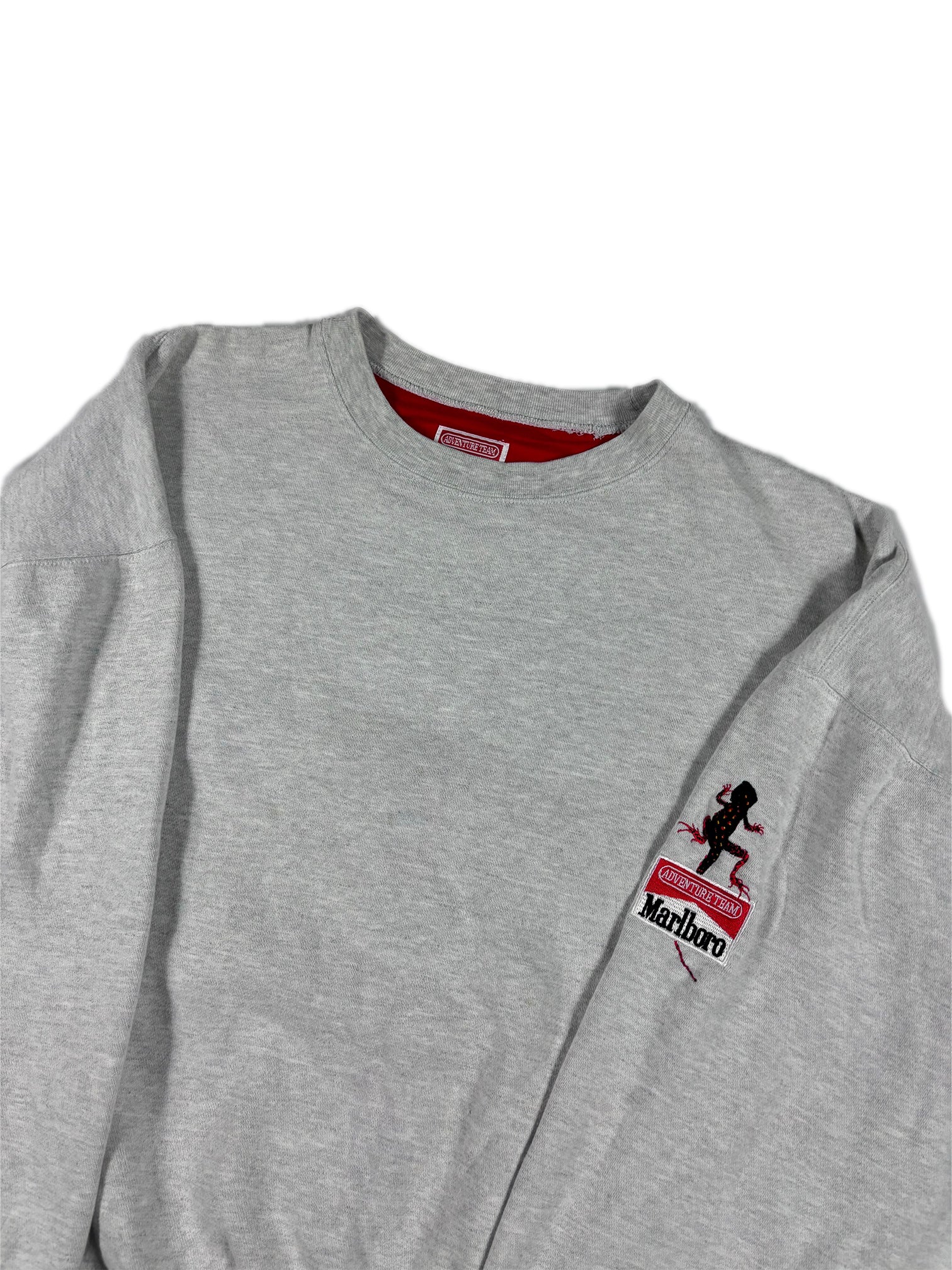 VINTAGE GREY MARLBORO “LIZARD” CREWNECK SIZE XL – Luster and Oak