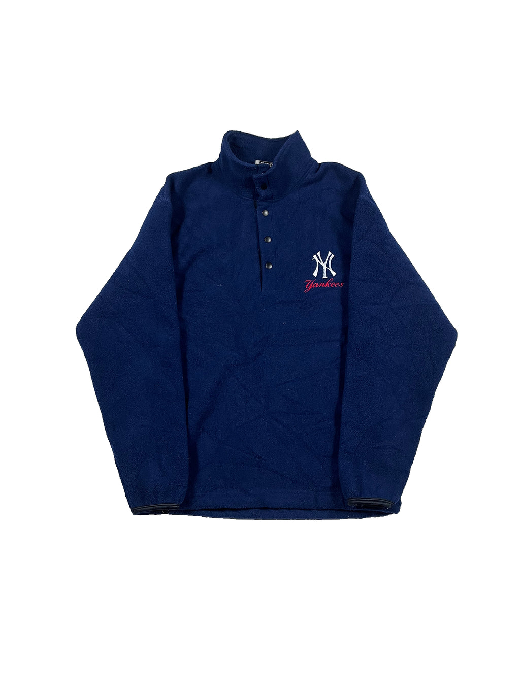VINTAGE NAVY ADIDAS YANKEES FLEECE SIZE MEDIUM