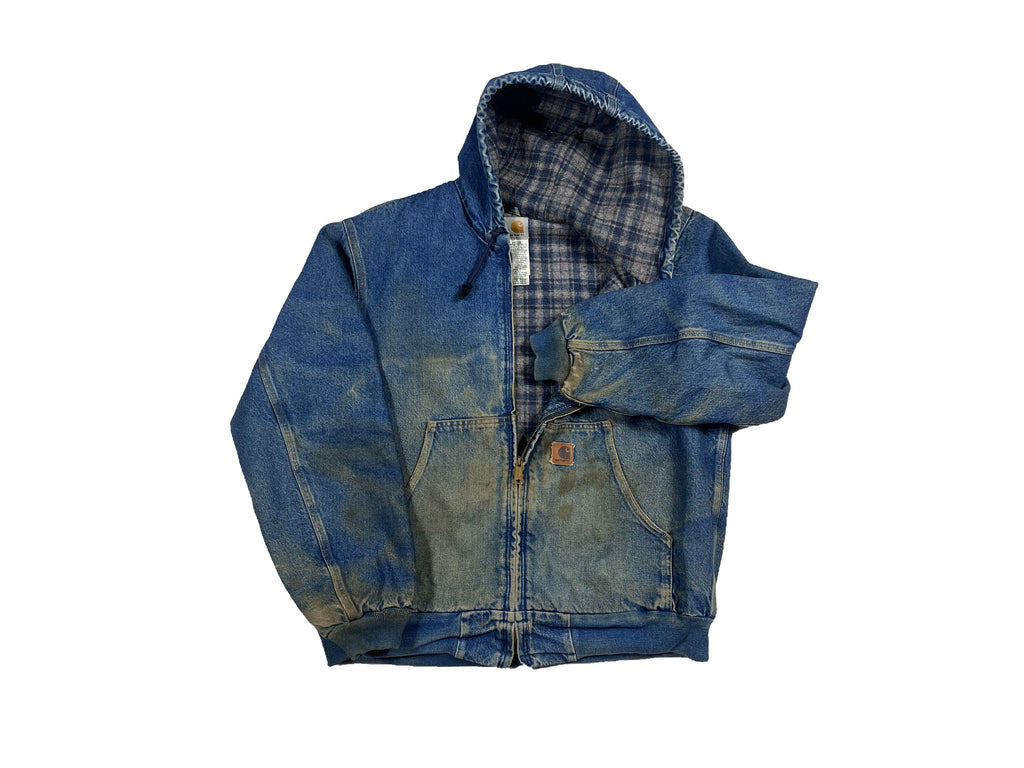 VINTAGE DENIM CARHARTT JACKET SIZE LARGE