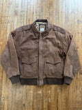 Vintage Brown Bomber Jacket
