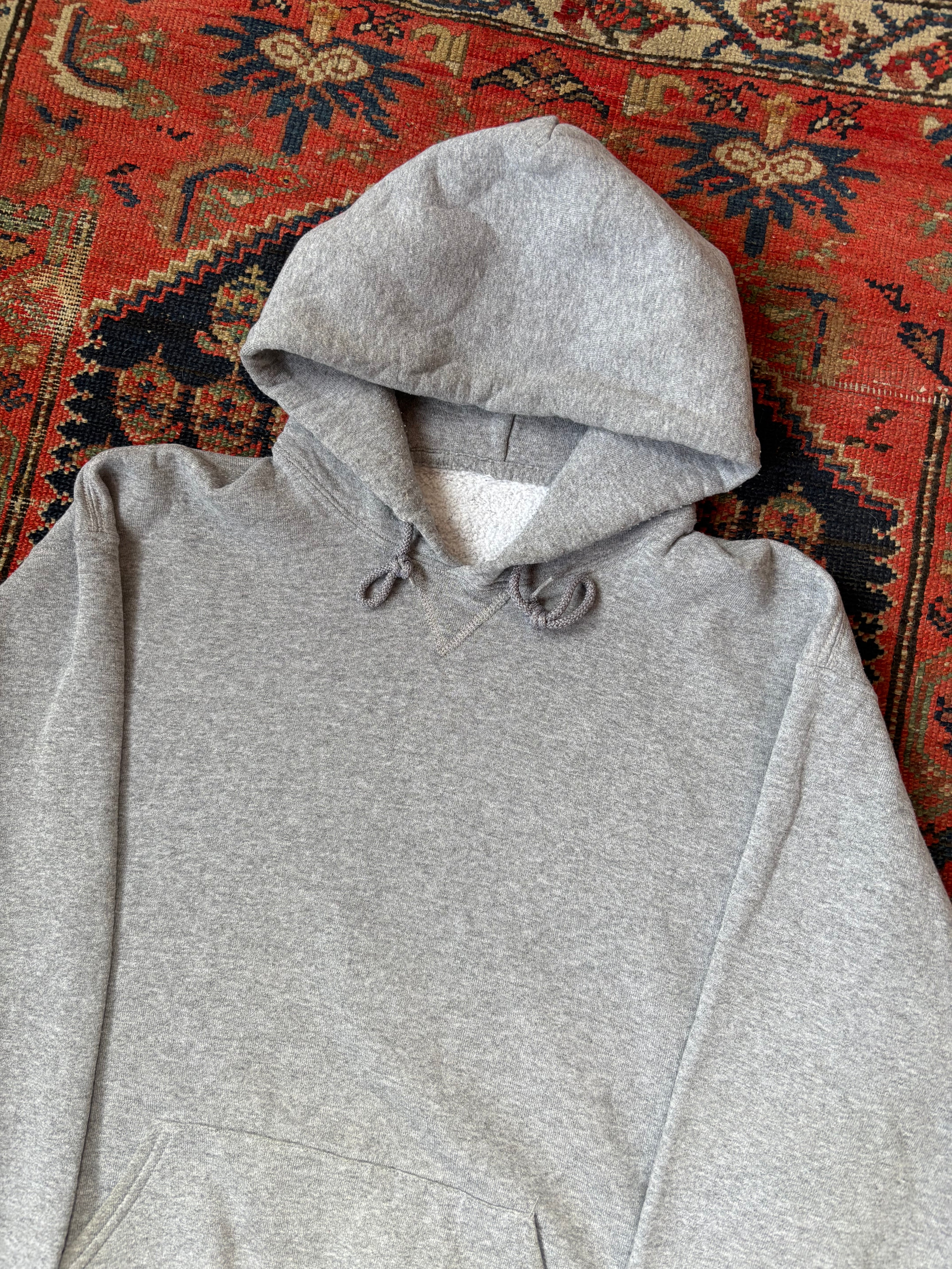 VINTAGE GREY RUSSEL HOODIE SIZE XL