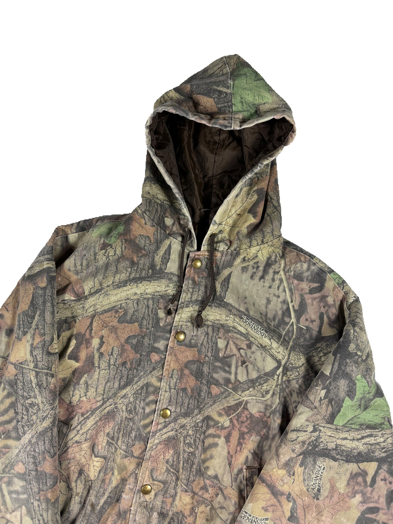 VINTAGE REALTREE BUTTON UP HOODED JACKET SIZE LARGE