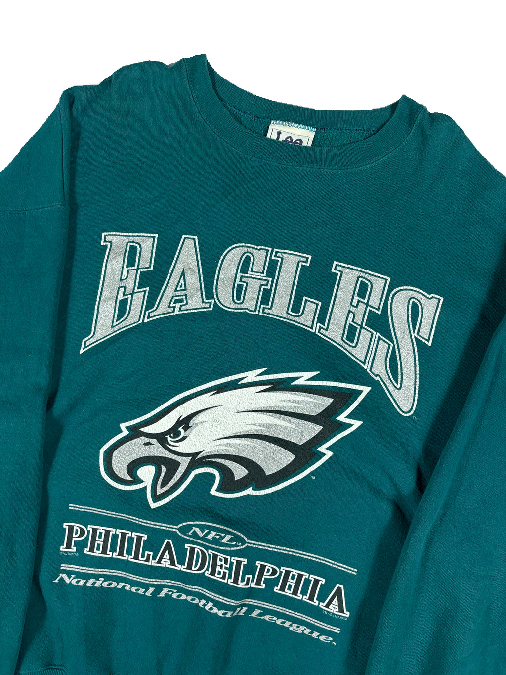 VINTAGE DARK TEAL EAGLES CREWNECK SIZE XXL