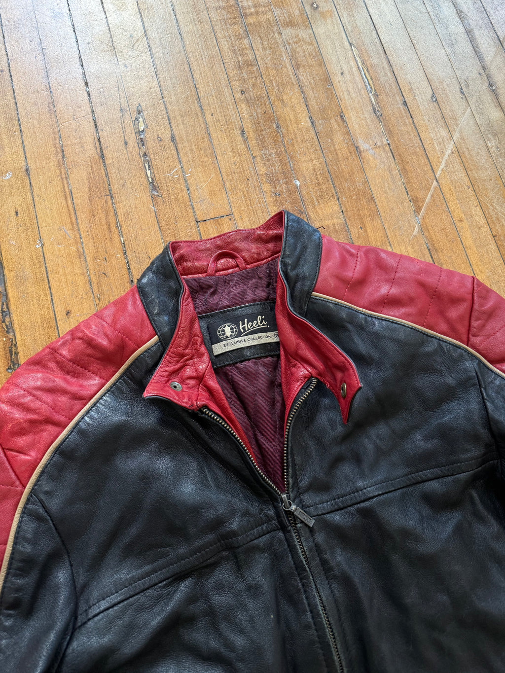 Vintage Leather Biker Jacket