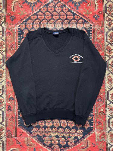 VINTAGE CHICAGO BEARS V NECK LONGSLEEVE SIZE MEDIUM