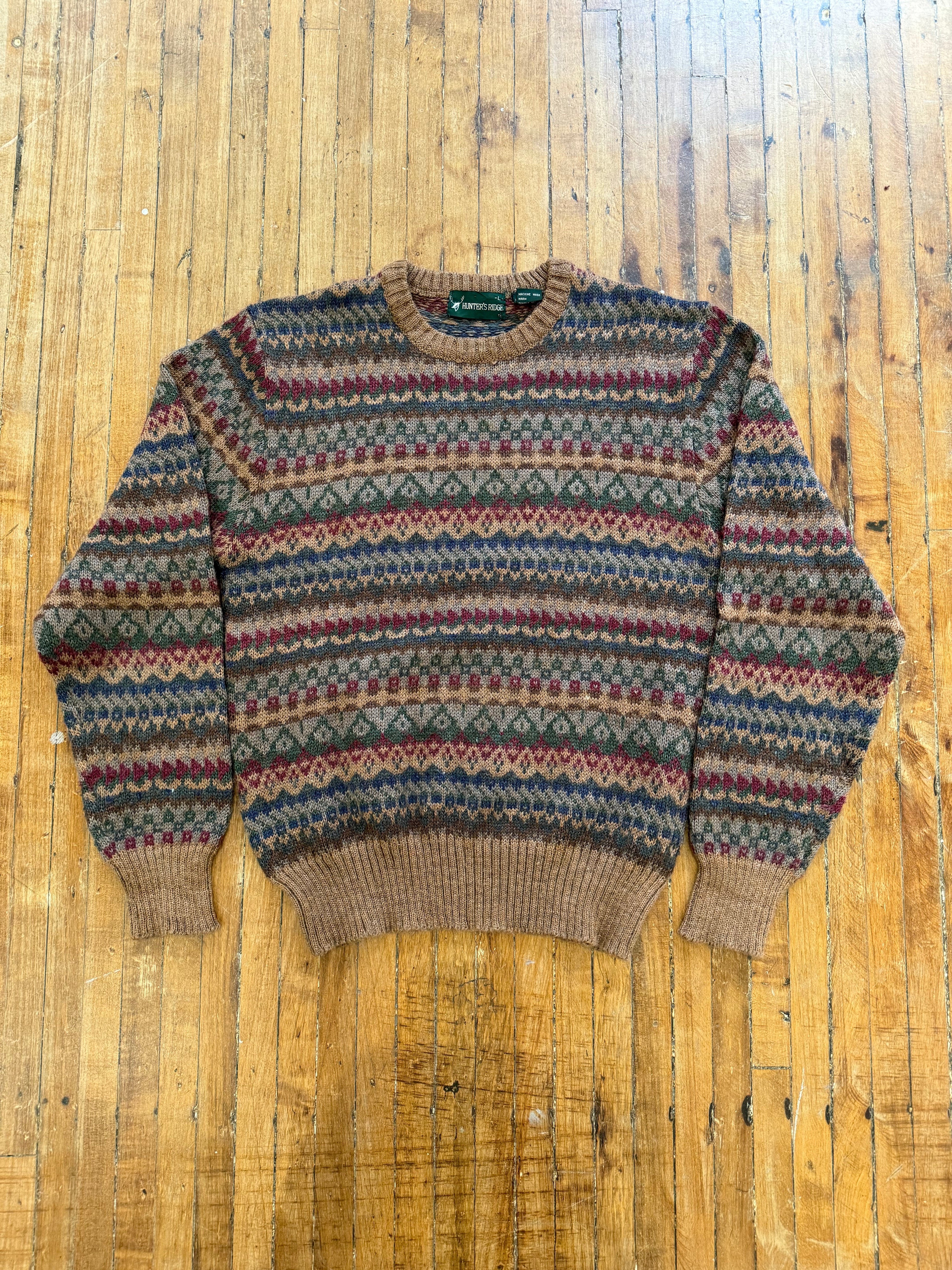 Vintage Pattern Knit Sweater
