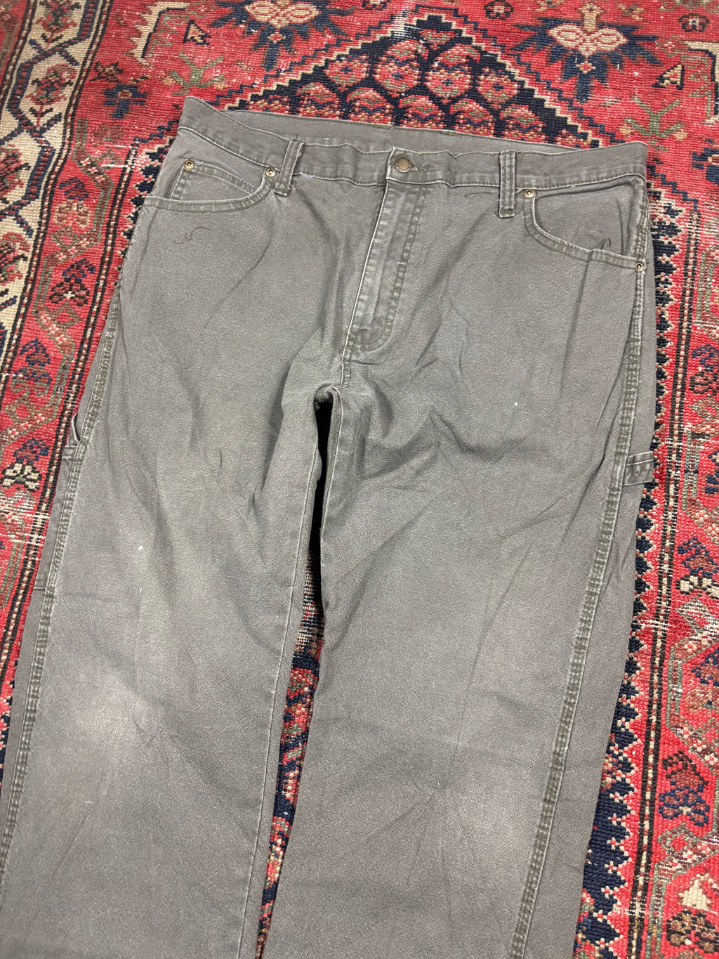 VINTAGE DARK GREY DICKIES CARPENTER PANTS W/36