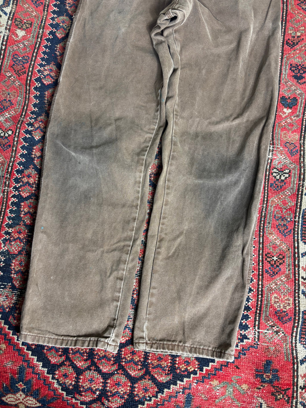 VINTAGE FADED BROWN DICKIES TROUSERS W/30