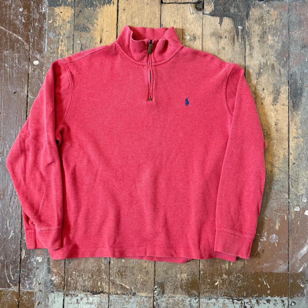 Vintage Polo Quarter Zip Sweater Size Large