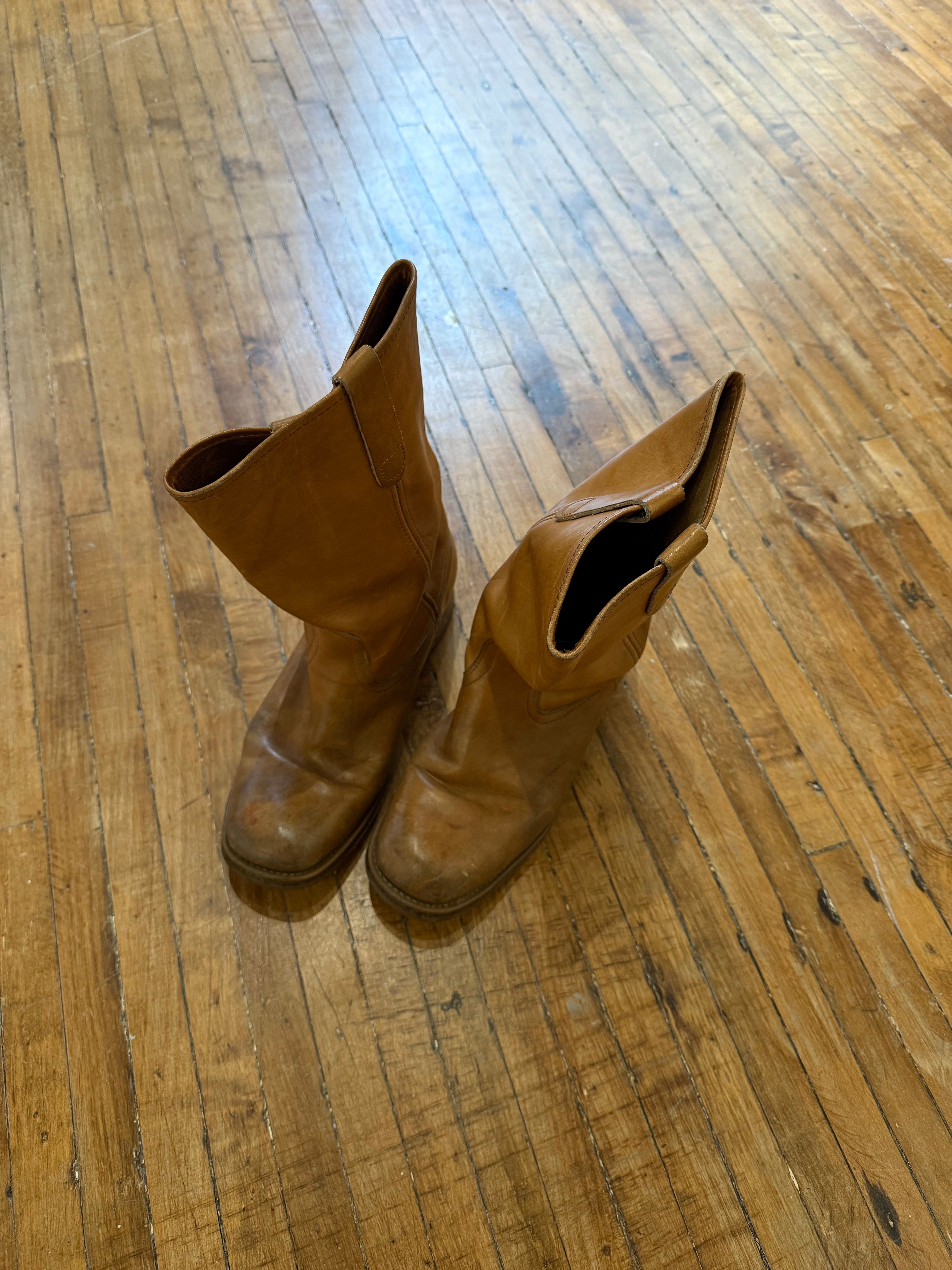 Vintage Square Toe Boot