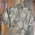 Vintage Camo Quarter Zip Sweater Size Large