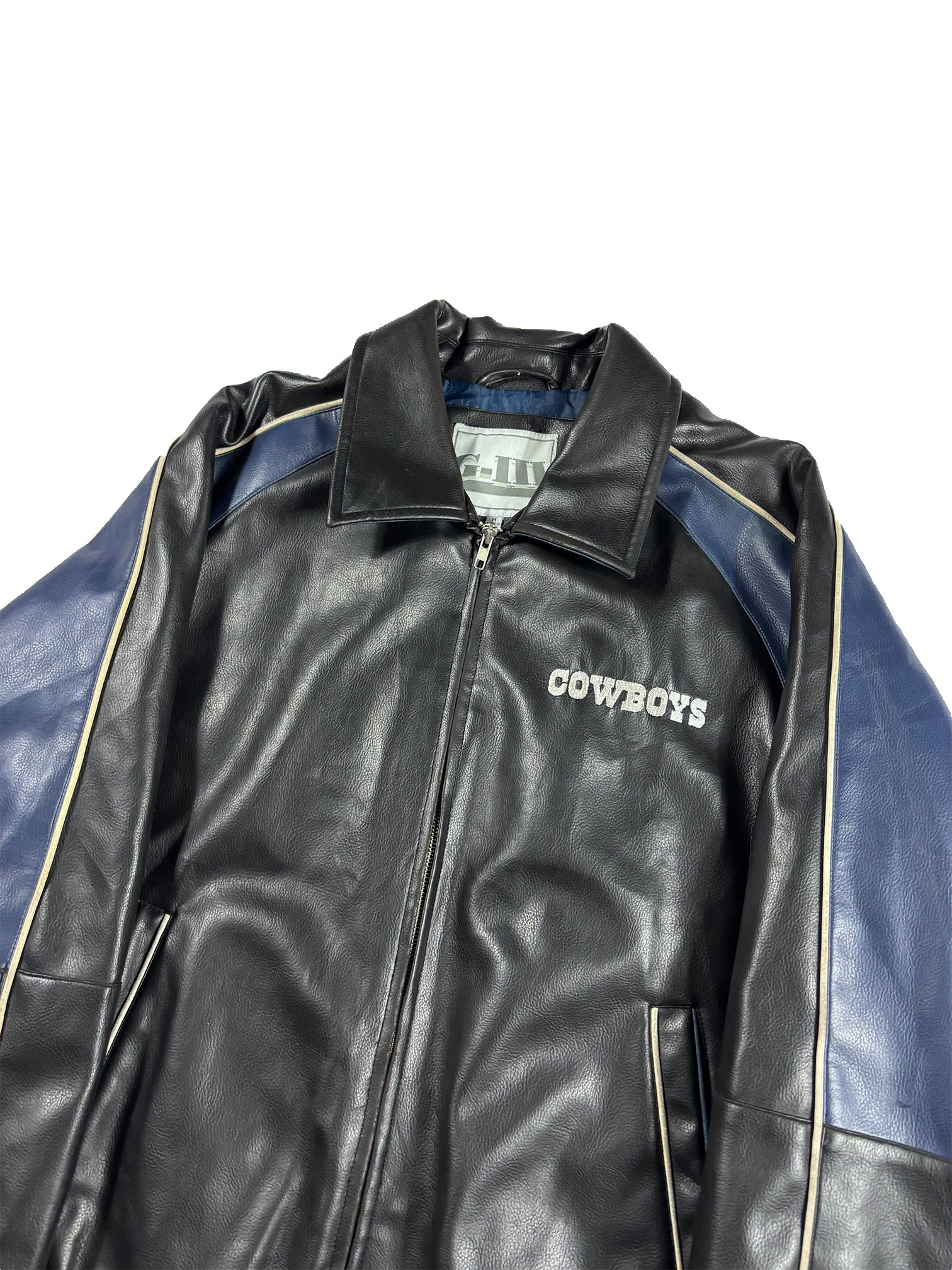 VINTAGE DALLAS COWBOYS LEATHER JACKET SIZE MEDIUM