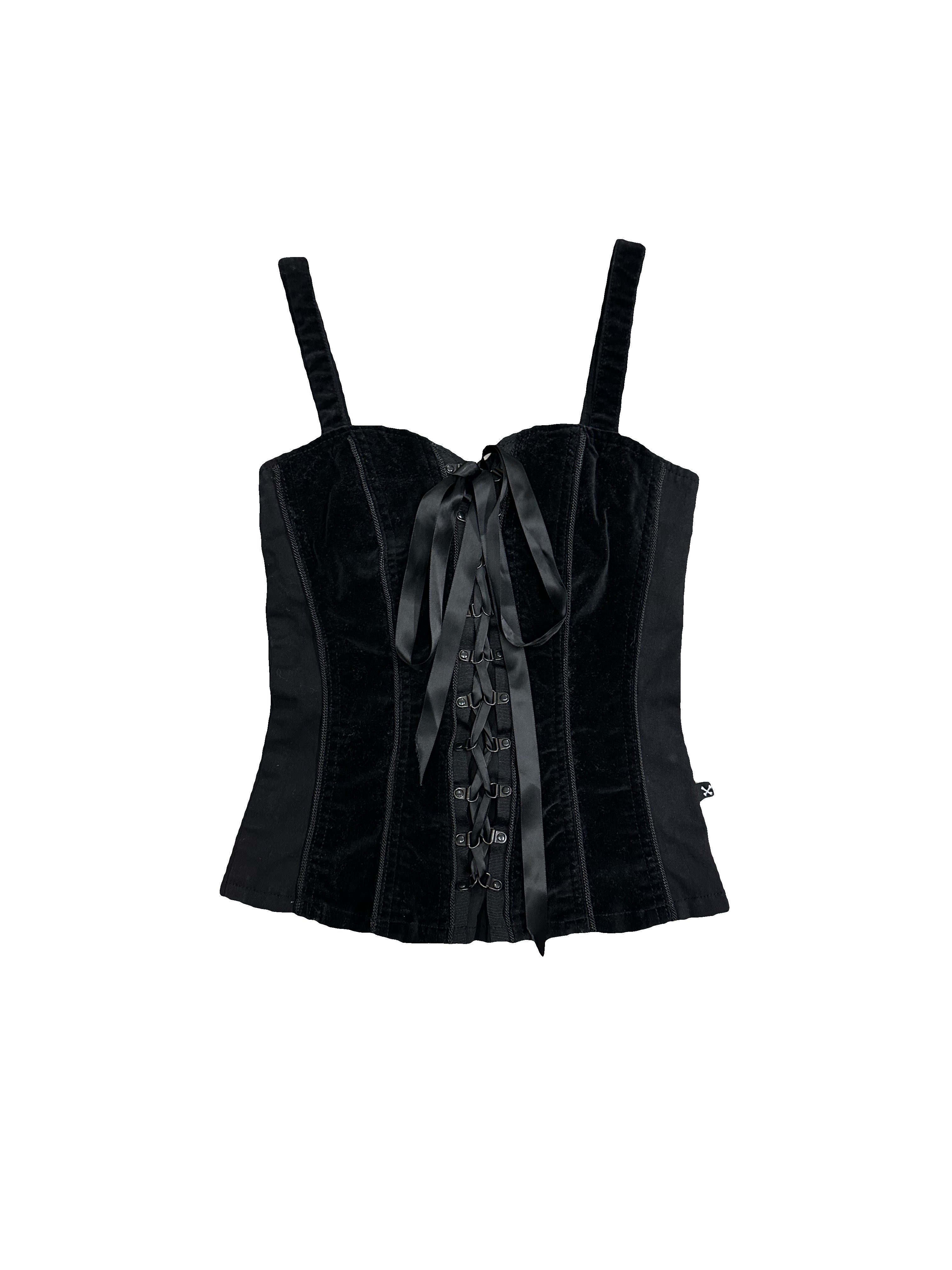 VELVET CORSET SIZE SMALL