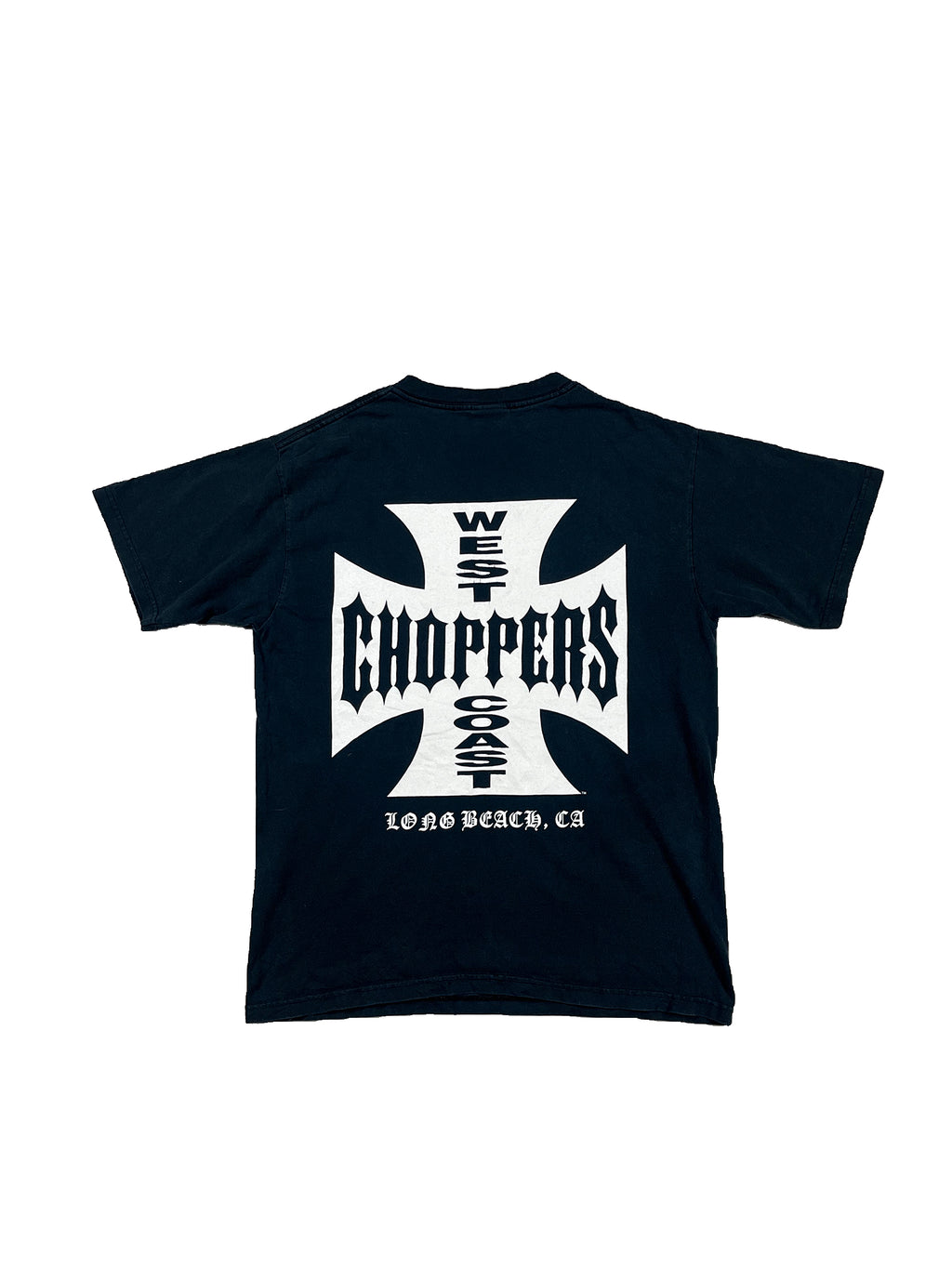 VINTAGE BLACK “LONG BEACH” WEST COAST CHOPPERS TEE SIZE MEDIUM