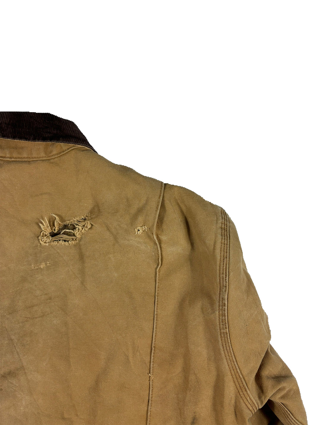 VINTAGE BEIGE DICKIES DETROIT WORK JACKET SIZE LARGE