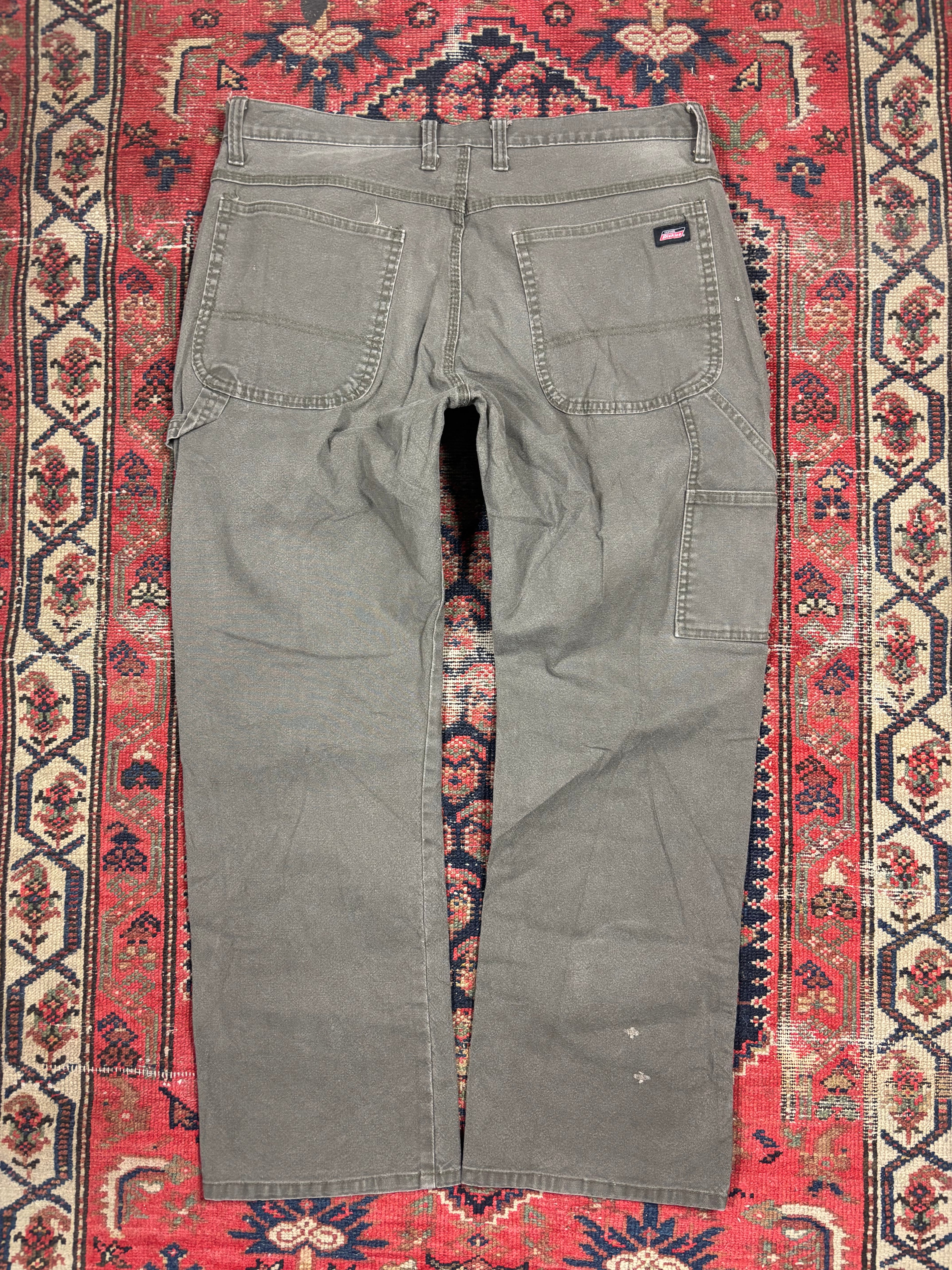 VINTAGE DARK GREY DICKIES CARPENTER PANTS W/36
