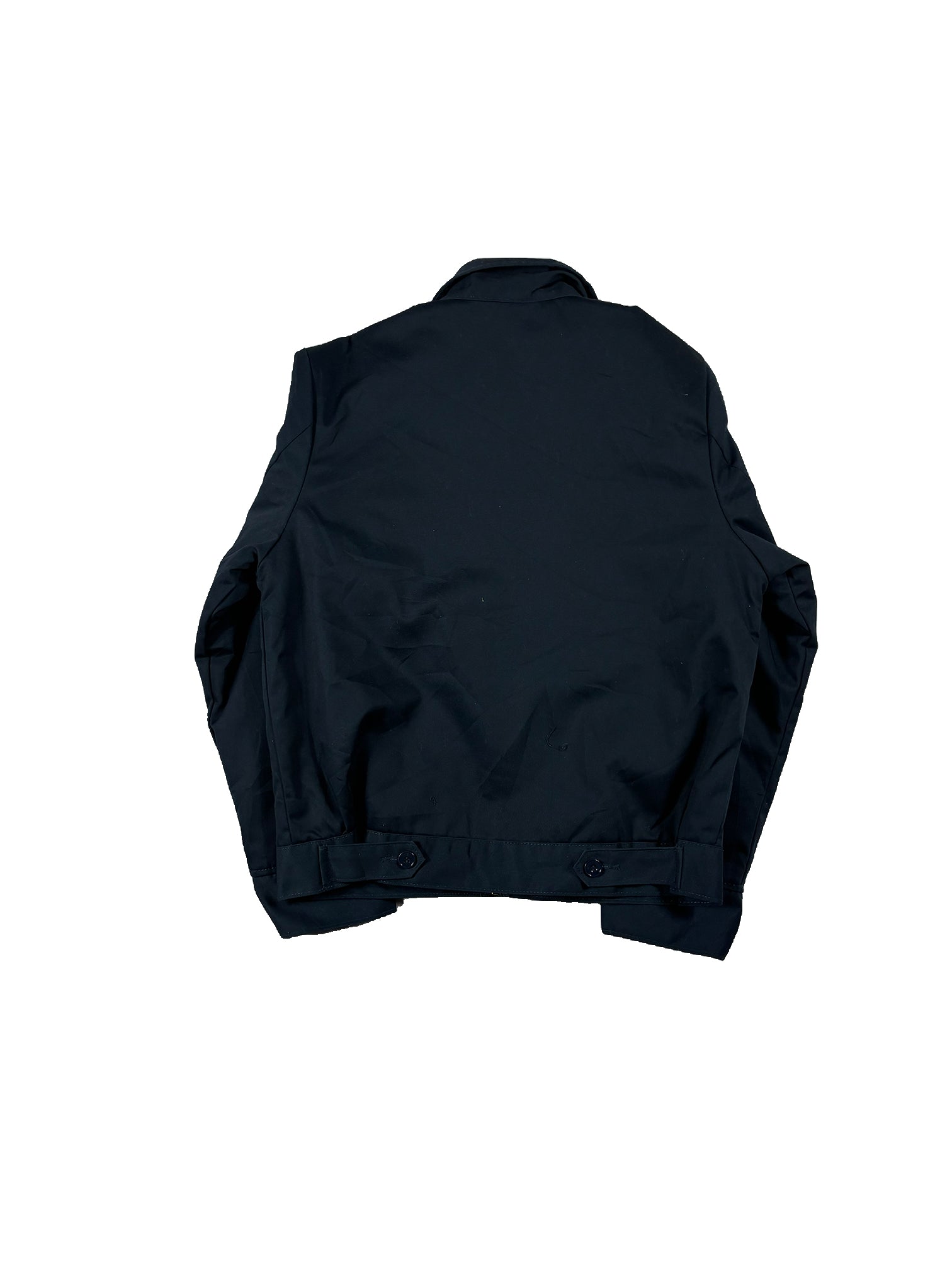 VINTAGE NAVY INSULATED DICKIES ZIP-UP WORK JACKET SIZE MEDIUM