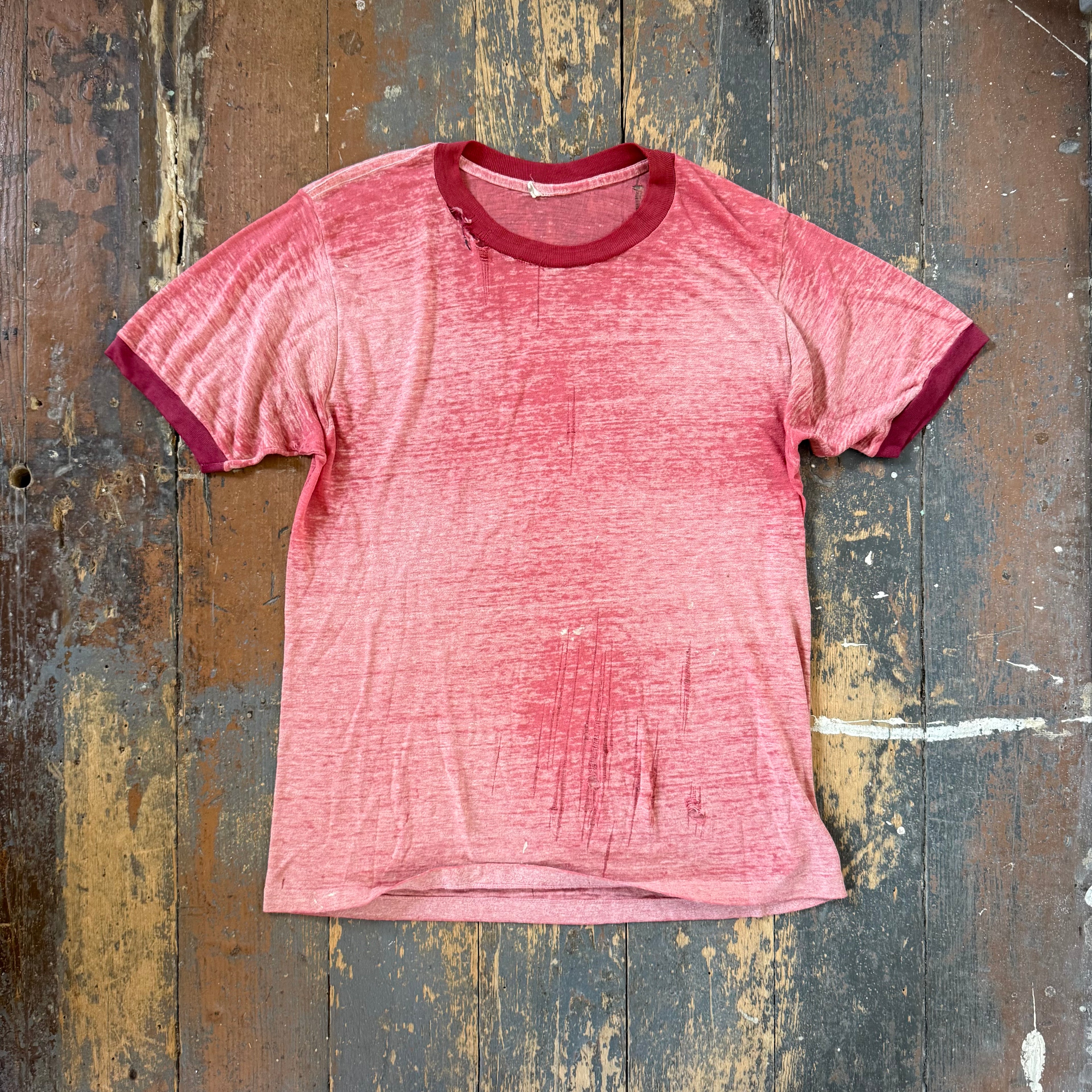 Vintage Faded Red T-Shirt Size Medium