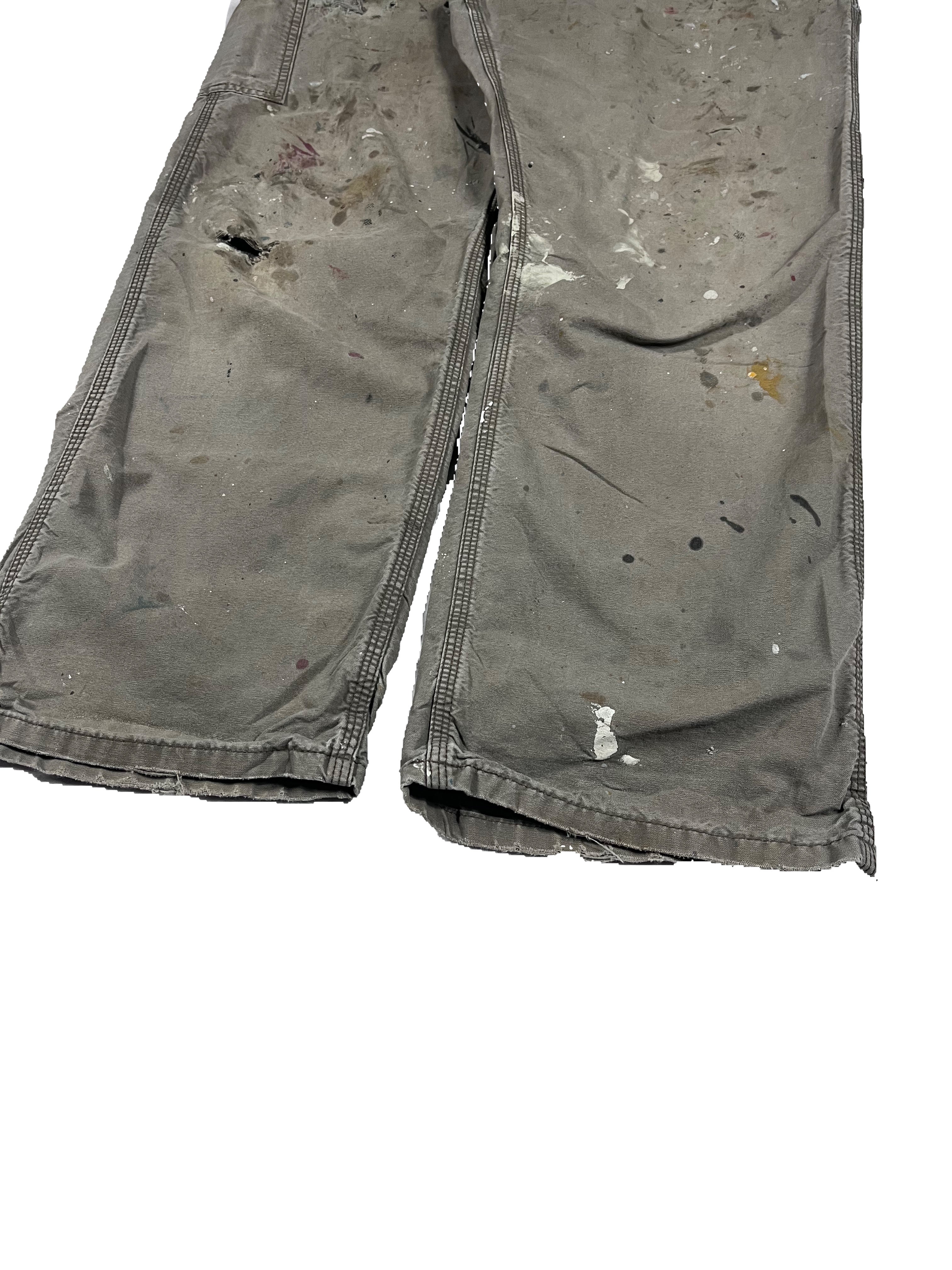 CARHARTT PAINT SPLATTER CARPENTER PANTS SIZE 36W