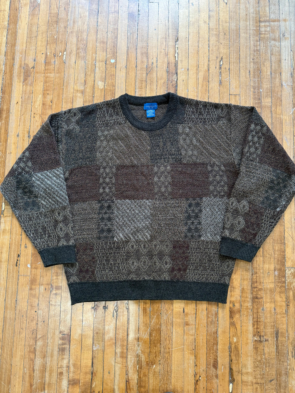 Vintage Pattern Knit Sweater