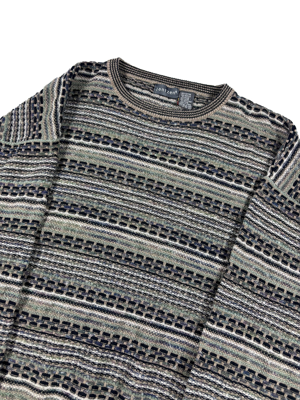 VINTAGE JANTZEN MULTI-PATTERN KNIT SIZE LARGE