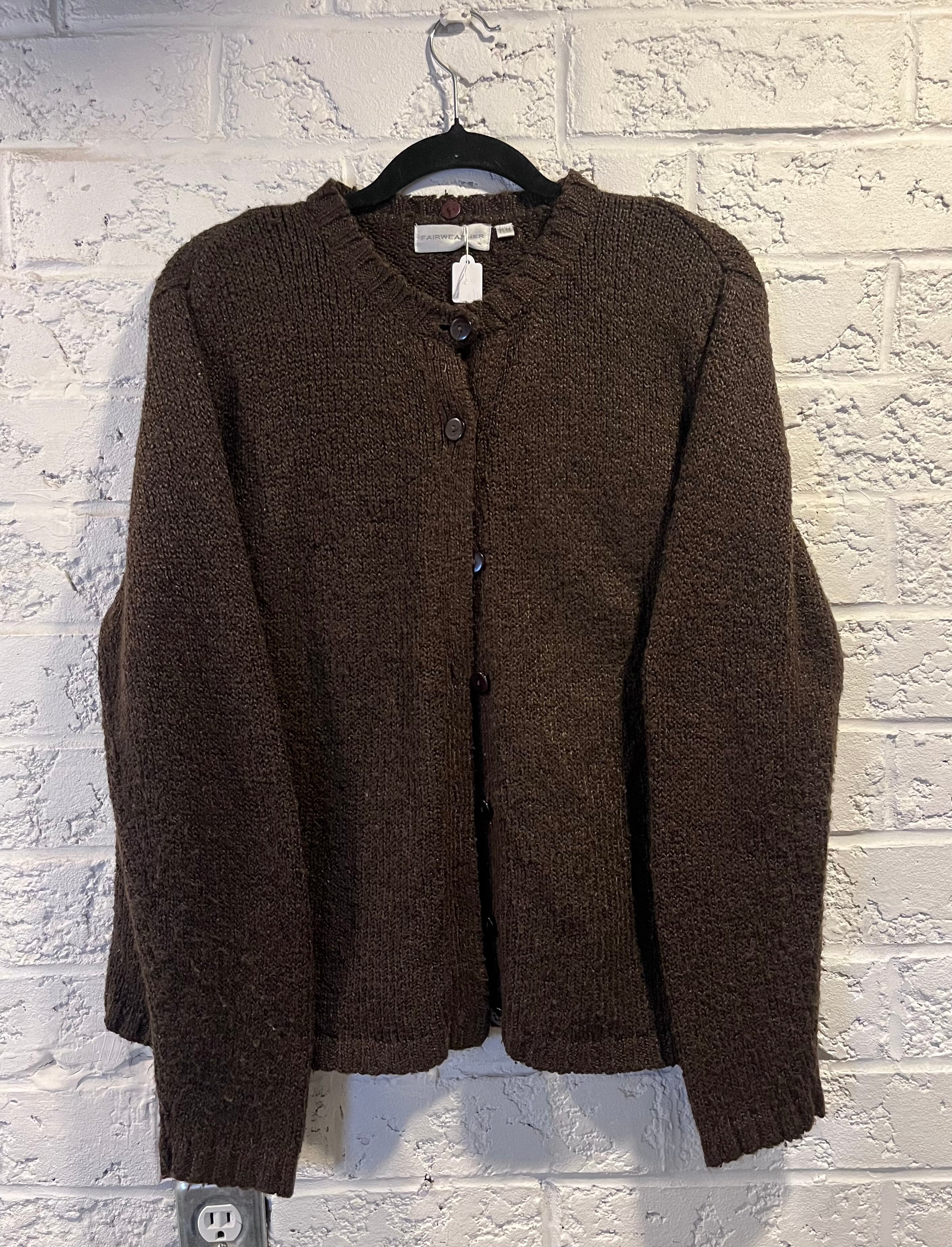 BROWN CARDI SIZE MEDIUM