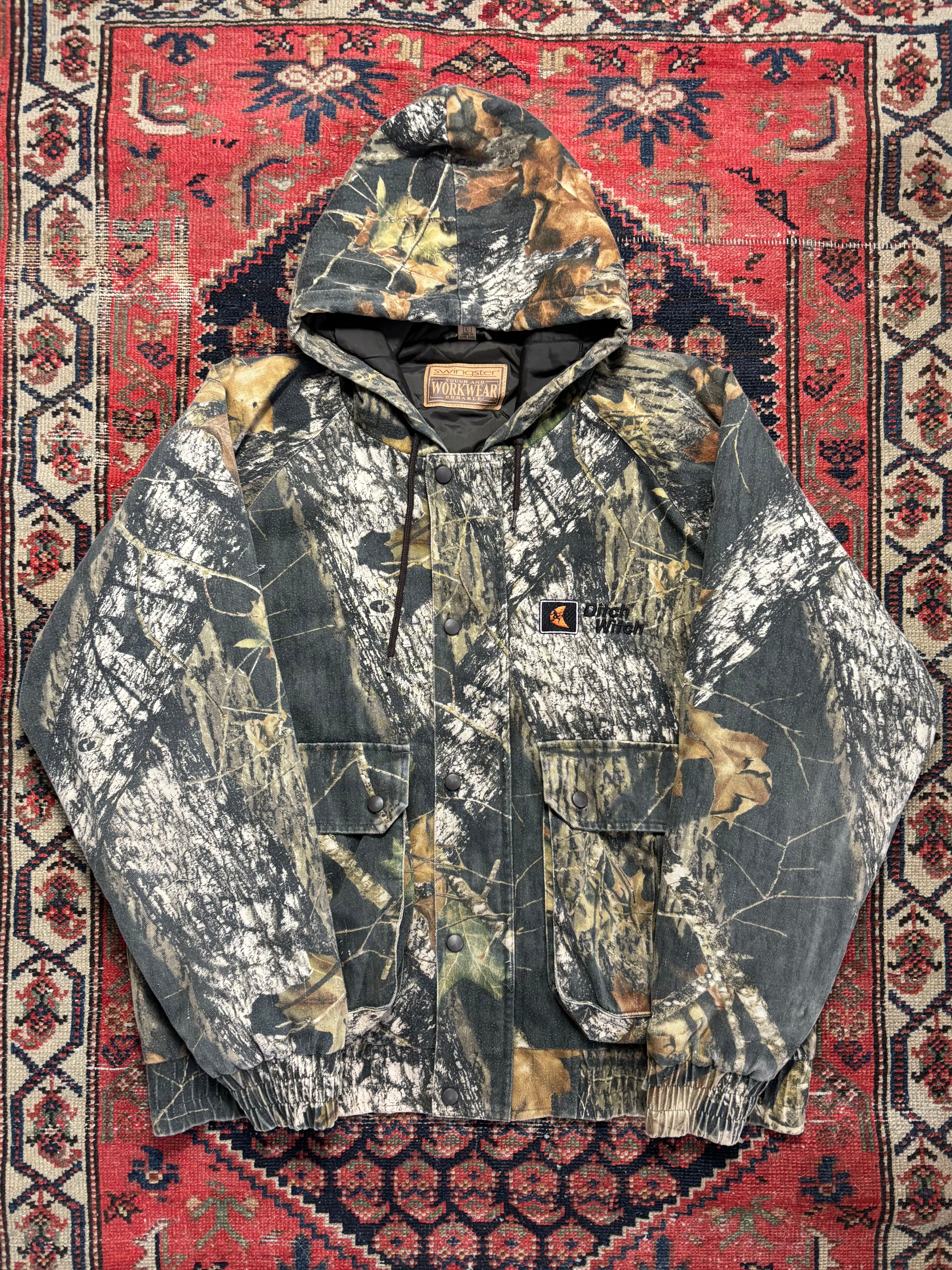 VINTAGE REALTREE TWO POCKET ZIP UP JACKET SIZE LARGE
