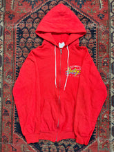 Load image into Gallery viewer, VINTAGE RED 1991 HARLEY ZIP UP HOODIE SIZE MEDIUM