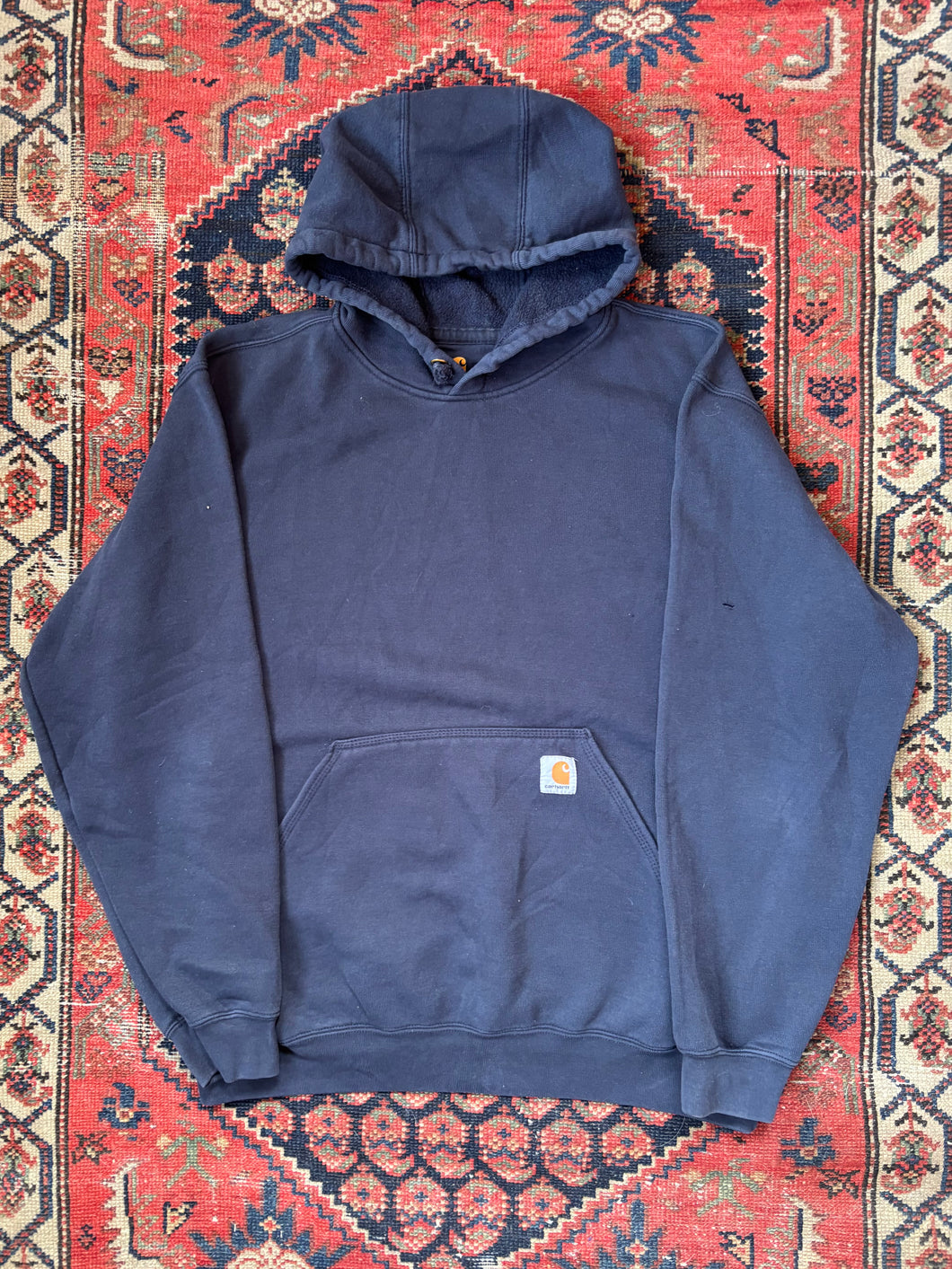 NAVY CARHARTT HOODIE SIZE LARGE