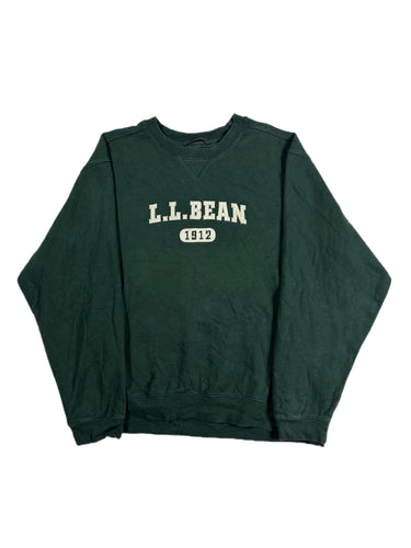 VINTAGE GREEN LL BEAN CREWNECK SIZE XL