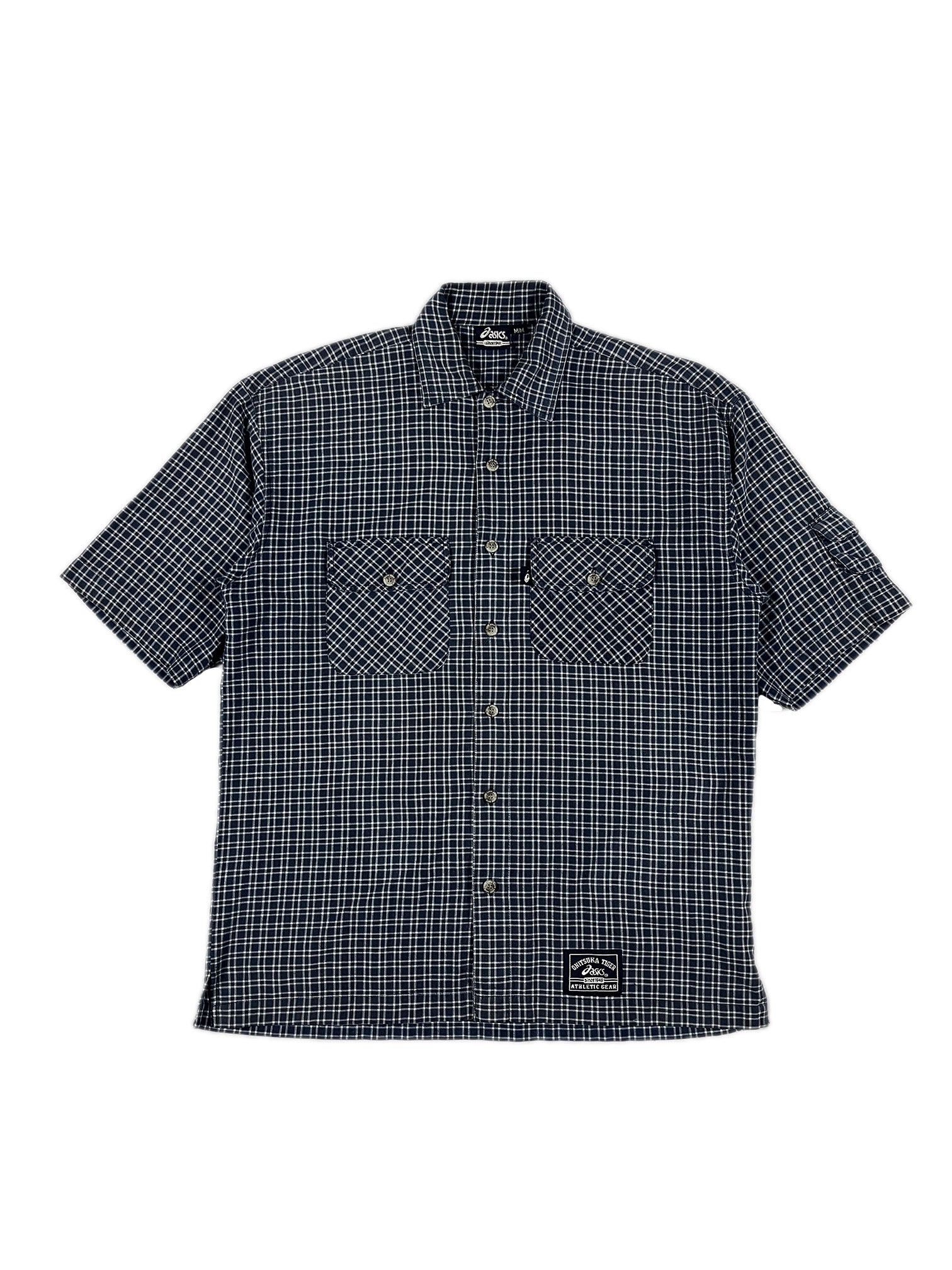 VINTAGE ASICS ONITSUKA TIGER BUTTON UP SIZE MEDIUM