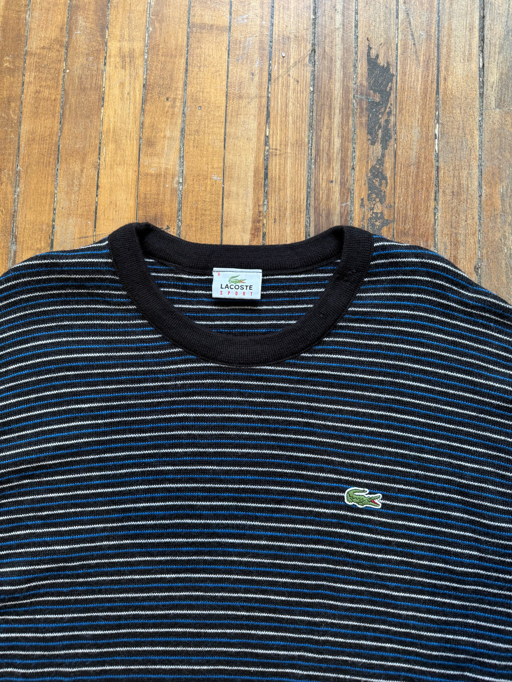 Vintage Striped Lacoste Knit