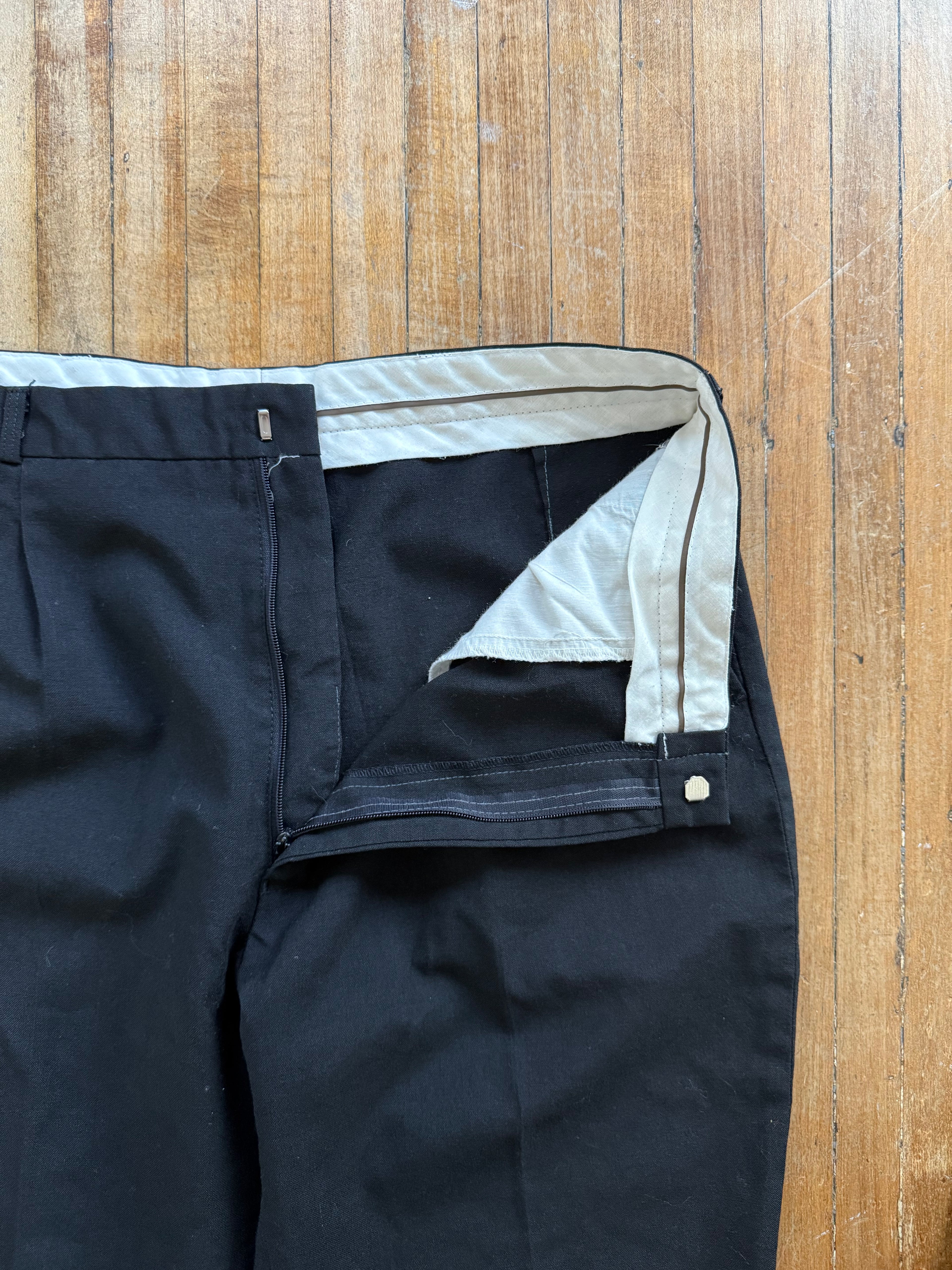 Pleated Wool Trousers Size/34W