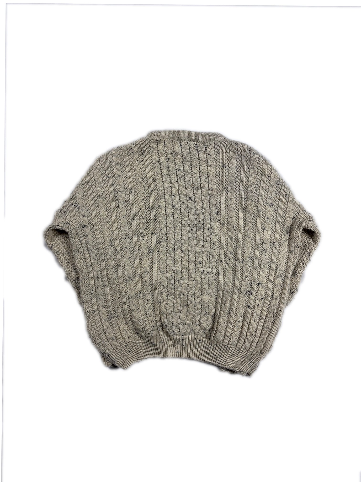 VINTAGE CREAM KNIT SWEATER SIZE XL
