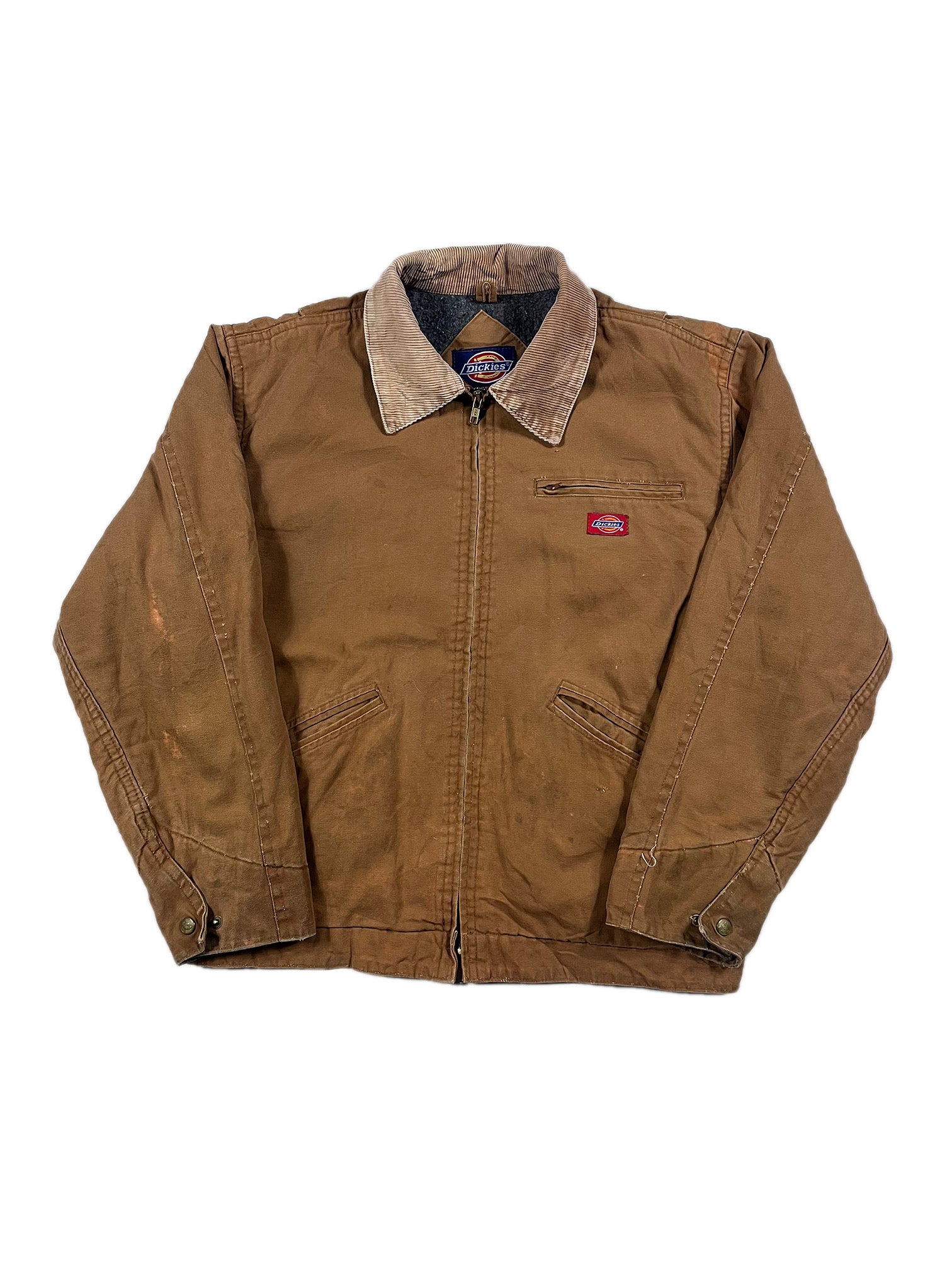 VINTAGE BROWN DICKIES WORK JACKET SIZE MEDIUM