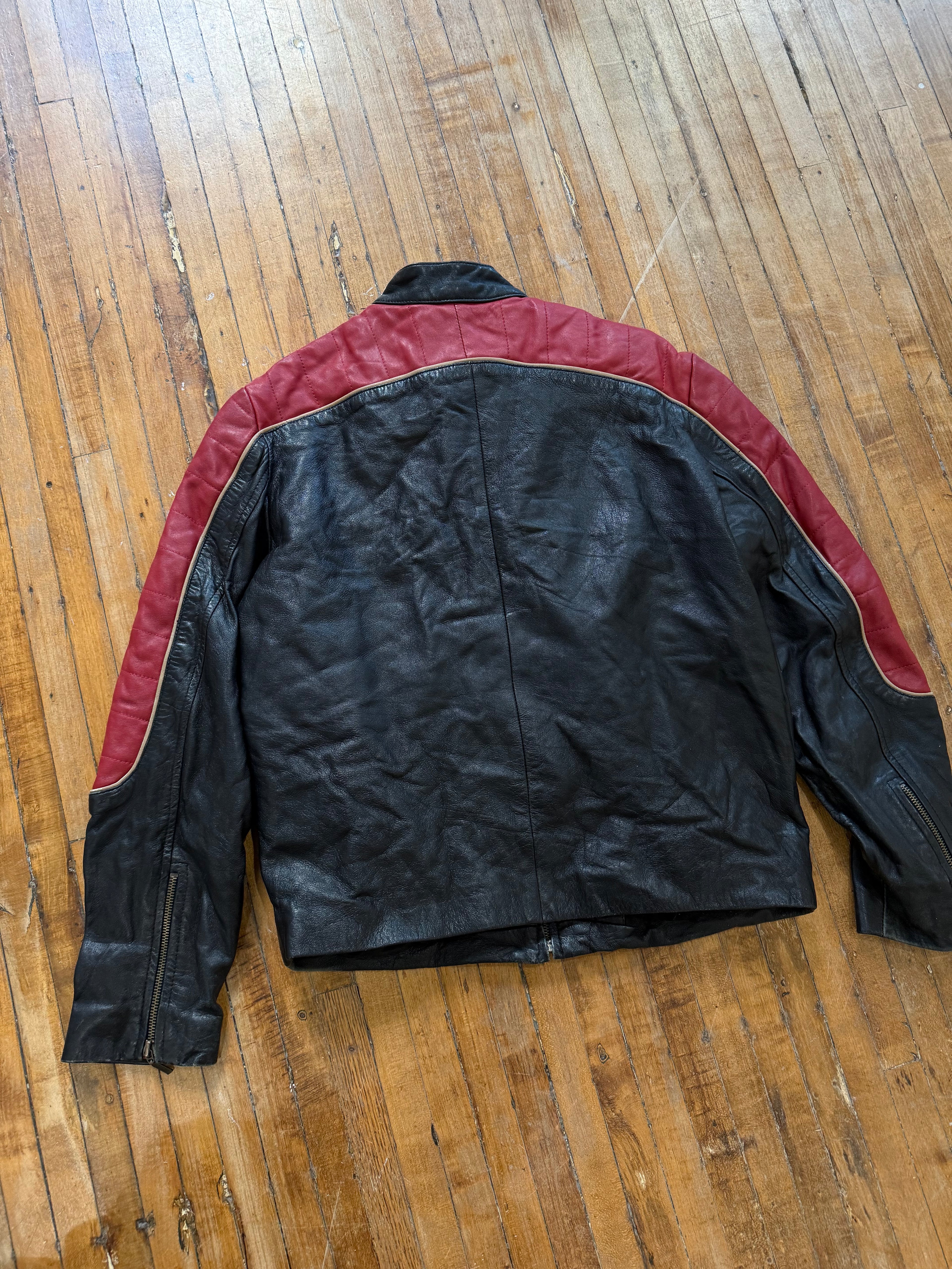 Vintage Leather Biker Jacket