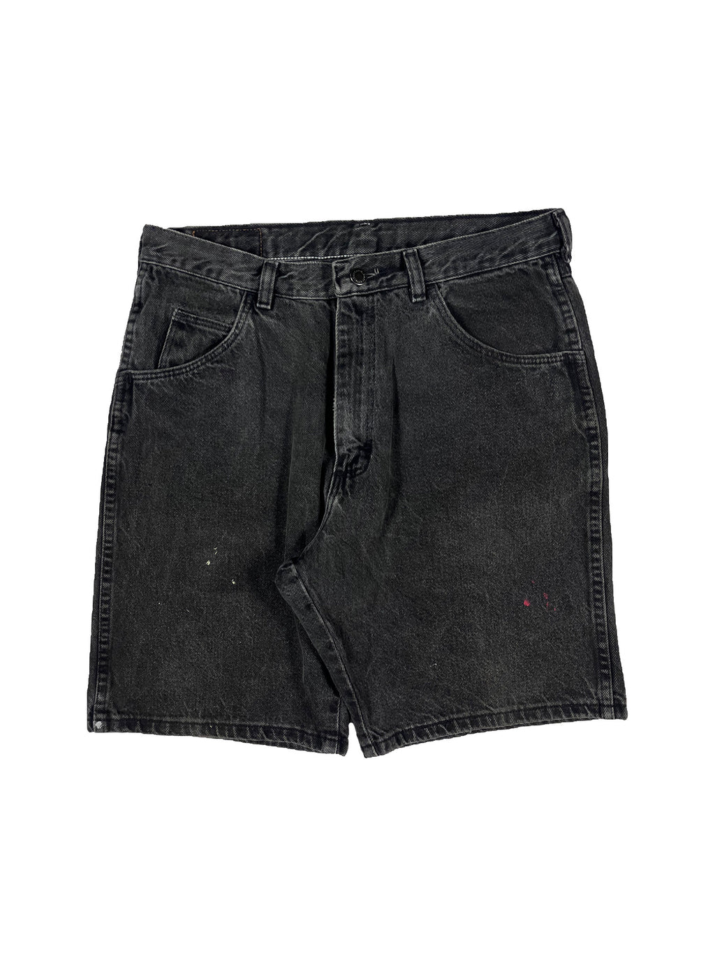 VINTAGE FADED BLACK WRANGLER JORTS W/32