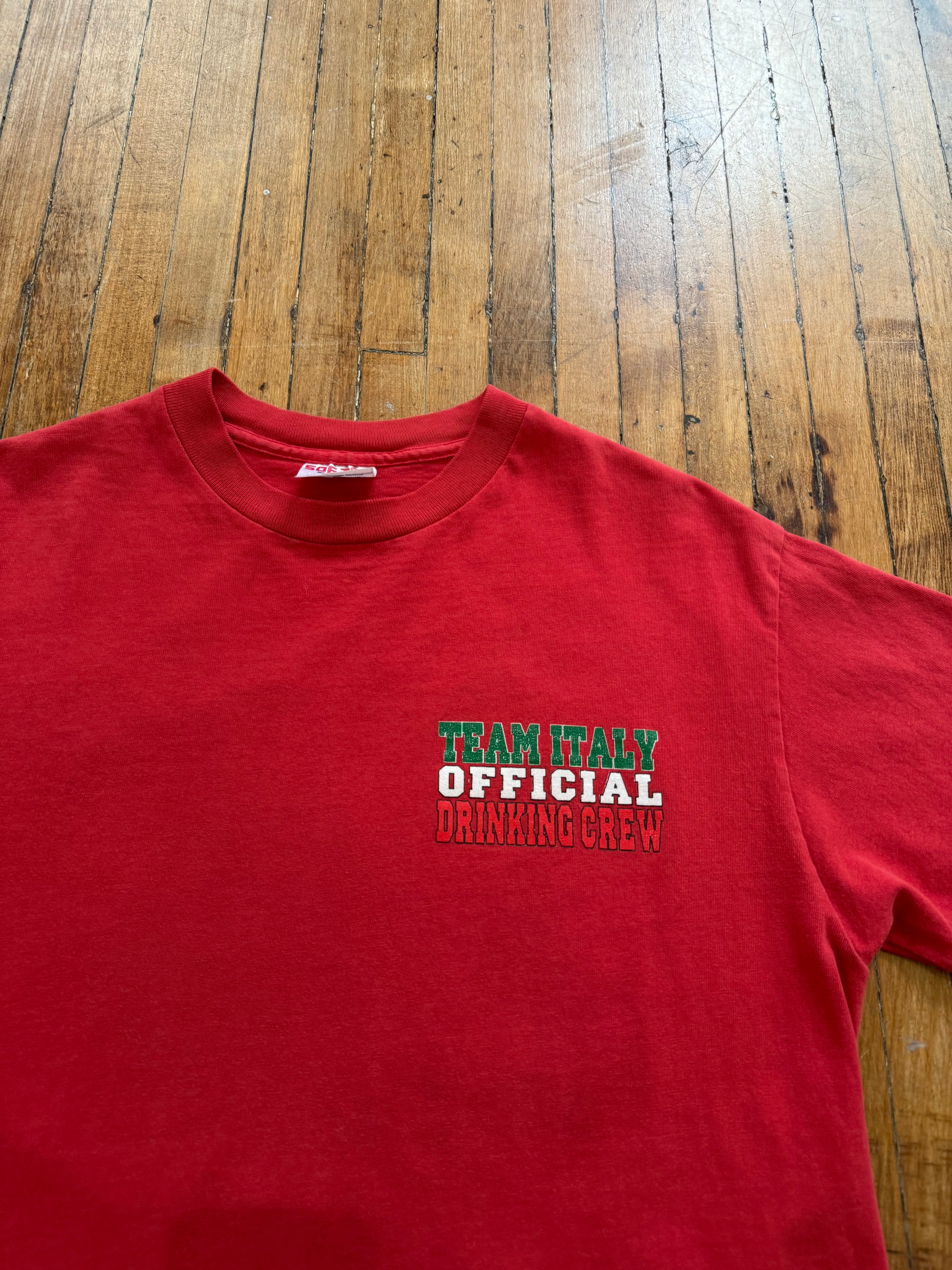 Vintage Italy Drinking Team Shirt