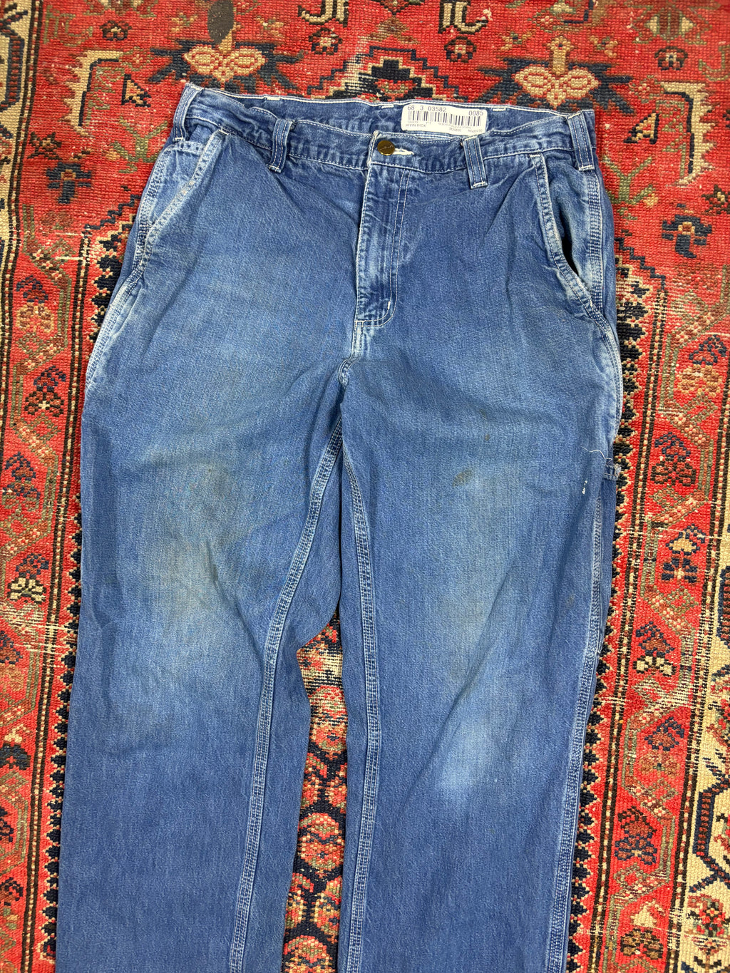 DARK WASH CARHARTT CARPENTER PANTS W/32