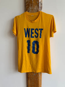 VINTAGE YELLOW ‘WEST 10’ TEE SIZE SMALL