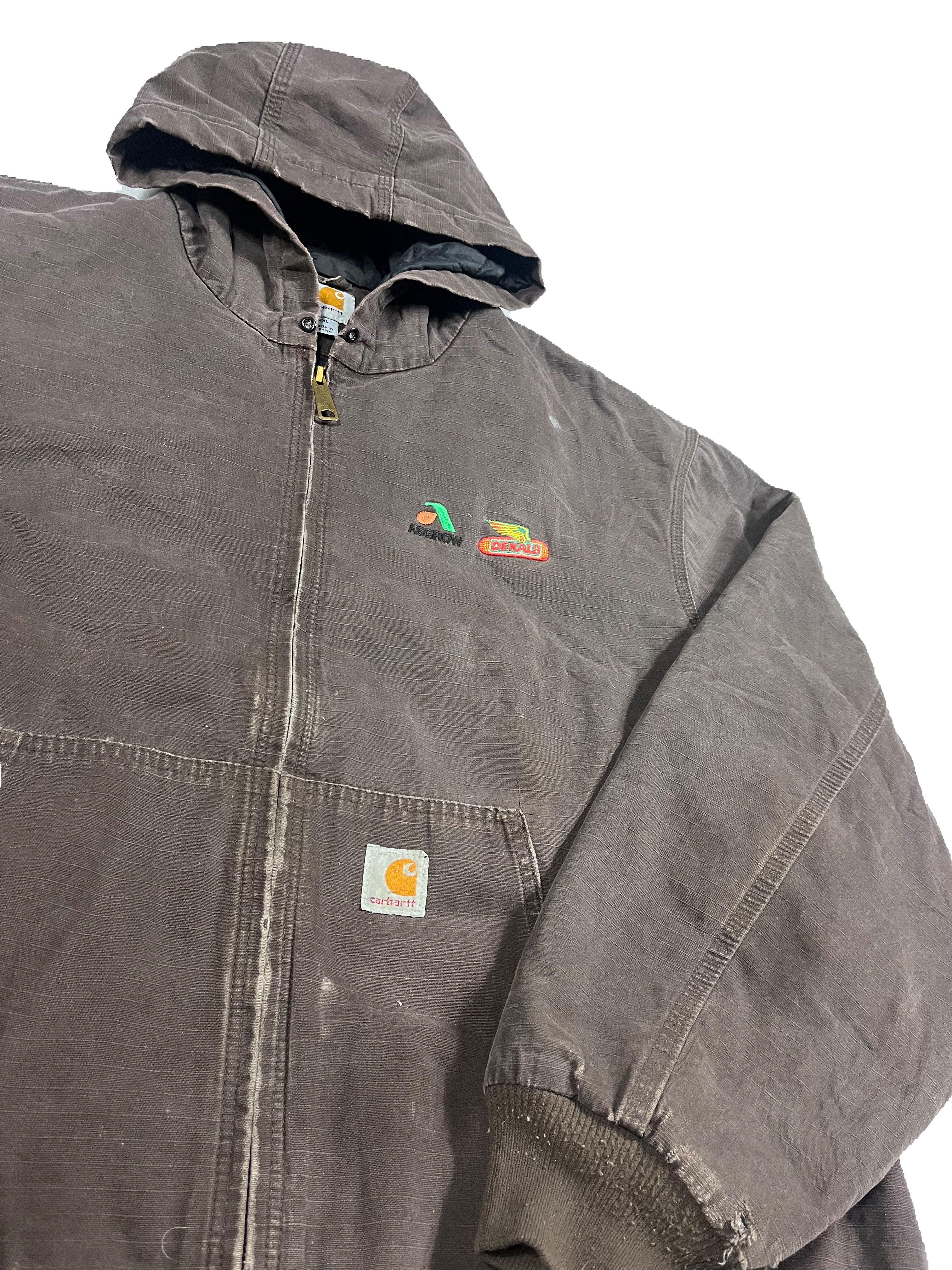 VINTAGE BROWN CARHARTT JACKET SIZE XL