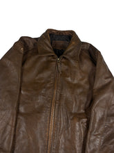 Load image into Gallery viewer, VINTAGE FADED ST JOHNS BAY LEATHER JACKET SIZE MEDIUM