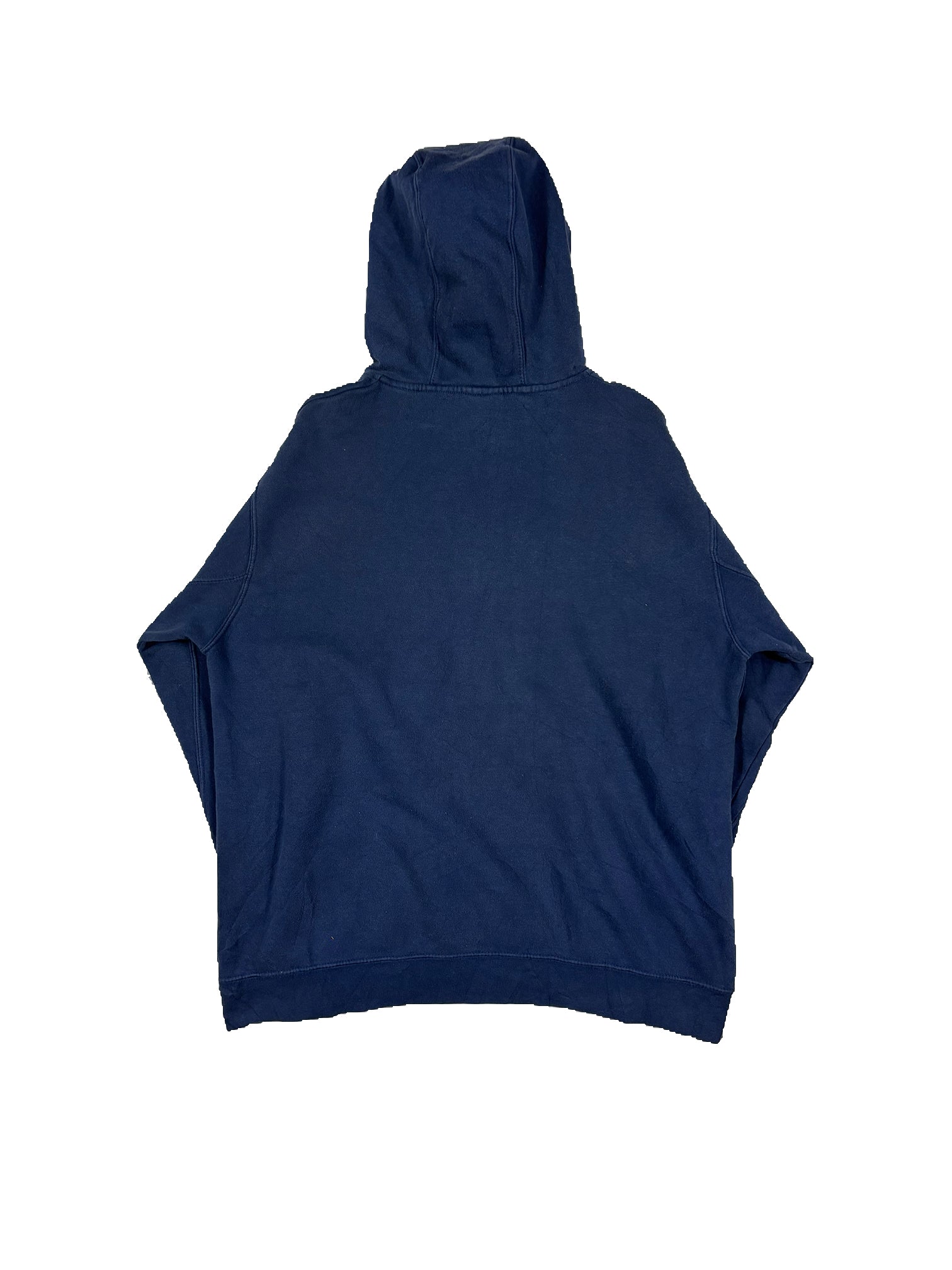 VINTAGE NAVY YANKEES BIG LOGO HOODIE SIZE LARGE