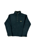 VINTAGE GREEN L.L.BEAN 1/4 ZIP FLEECE SIZE MEDIUM