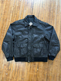 Vintage Leather Bomber Jacket