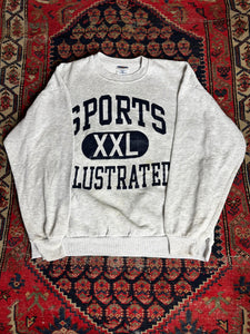 VINTAGE GREY SPORTS ILLUSTRATED CREWNECK SIZE XL